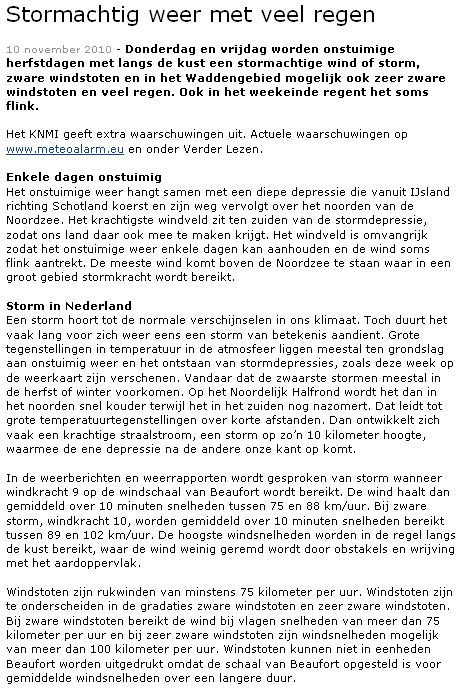 KNMI bericht KNMI bericht